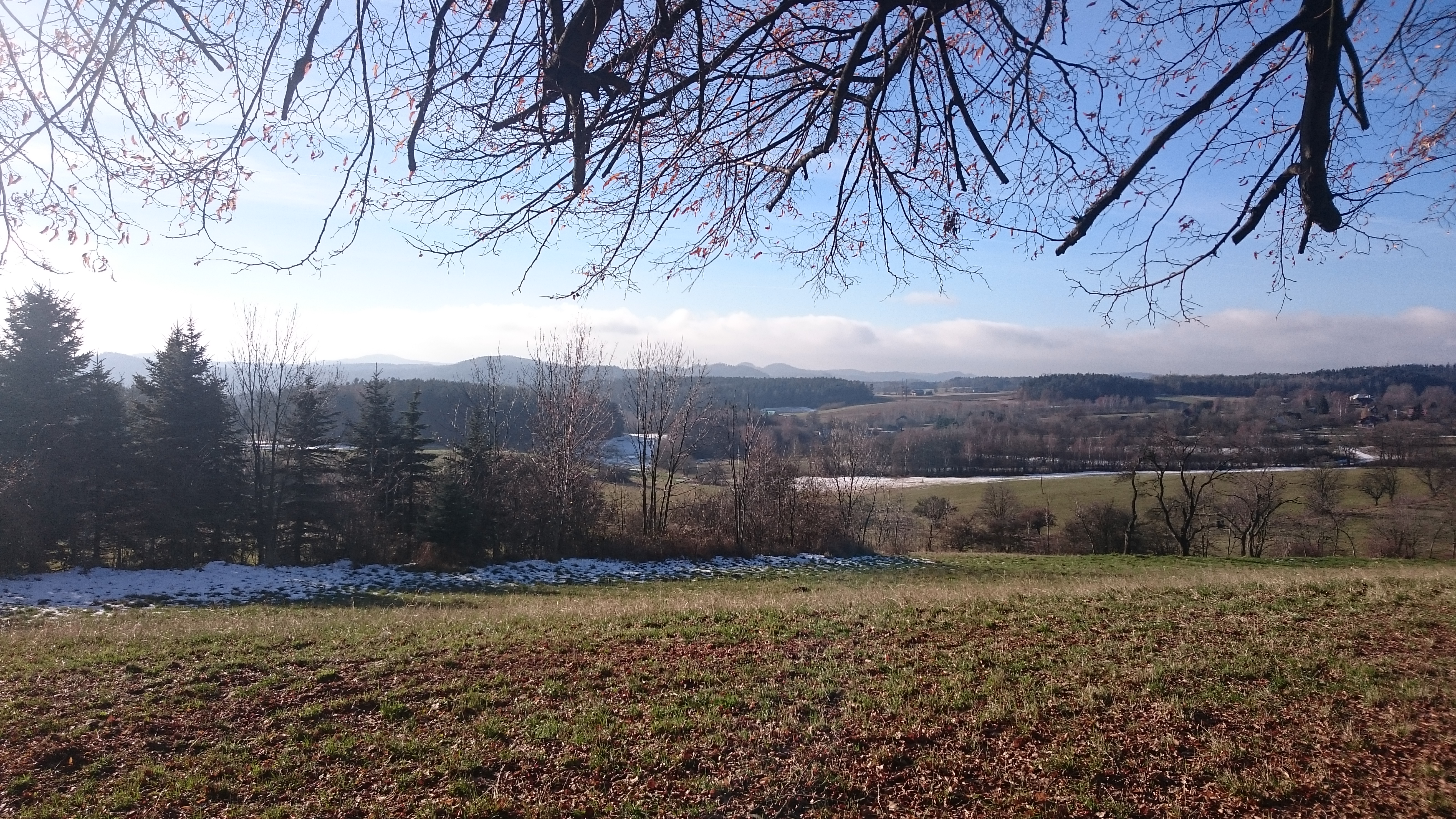 Pohled na českou pahorkatinu